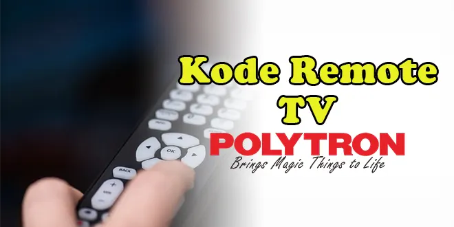 kode remote tv polytron